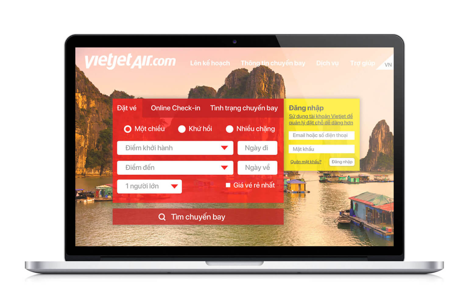 Vietjet Air Website Redesign
